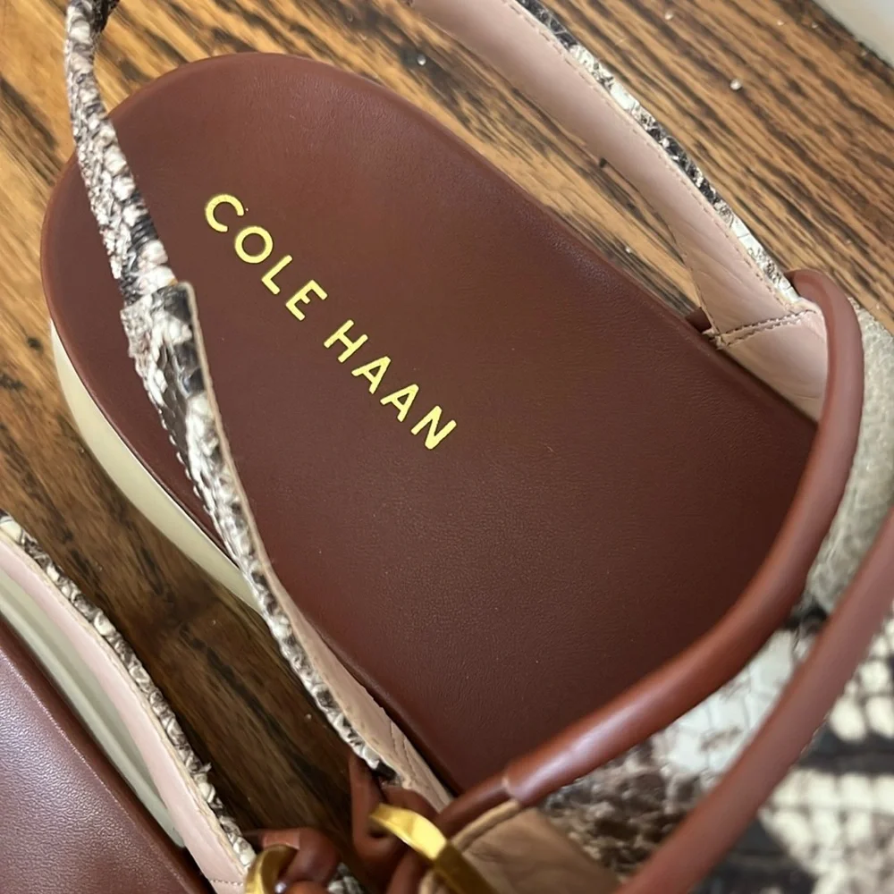 Cole Haan Snakeskin Comfort Sandals